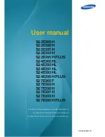 Preview for 1 page of Samsung S22E360H User Manual