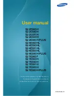 Preview for 1 page of Samsung S22E390H User Manual