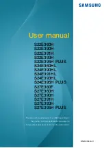 Предварительный просмотр 1 страницы Samsung S22E395H PLUS User Manual