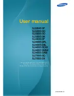 Preview for 1 page of Samsung S22E450F User Manual