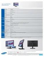 Preview for 2 page of Samsung S24C650PL Specification