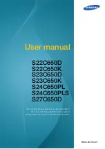 Samsung S24C650PLS User Manual preview