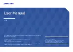 Samsung S24H851QF Series User Manual preview
