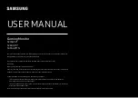 Preview for 1 page of Samsung S27AG50 Series User Manual