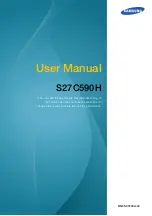 Samsung S27C590H User Manual preview