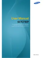 Preview for 1 page of Samsung S27C750P User Manual