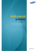 Preview for 1 page of Samsung S27E510C User Manual