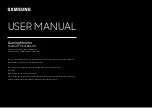 Preview for 1 page of Samsung S32BG75 N Series User Manual