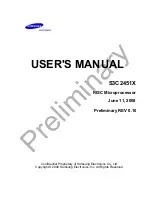 Предварительный просмотр 1 страницы Samsung S3C2451X User Manual