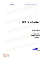 Samsung S3C2500B User Manual предпросмотр