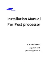 Предварительный просмотр 1 страницы Samsung S3C6400 Installation Manual