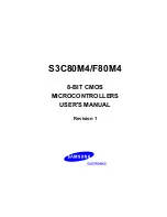 Preview for 1 page of Samsung S3C80M4/F80M4 User Manual