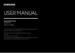 Preview for 1 page of Samsung S49CG954EE User Manual