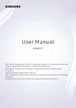 Preview for 1 page of Samsung S55BG97 Series User Manual