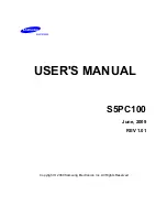 Предварительный просмотр 1 страницы Samsung S5PC100 User Manual