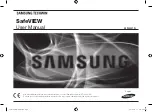 Предварительный просмотр 2 страницы Samsung SafeVIEW SEW-3037WN User Manual