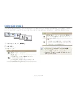 Предварительный просмотр 74 страницы Samsung SAMSUNG ST200F User Manual