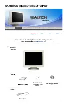 Предварительный просмотр 11 страницы Samsung SAMTRON 58V Manual