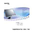 Preview for 1 page of Samsung Samtron 74V User Manual