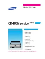 Preview for 1 page of Samsung SC-140 Service Manual