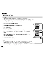 Preview for 58 page of Samsung SC D353 - MiniDV Camcorder w/20x Optical Zoom Owner'S Instruction Book