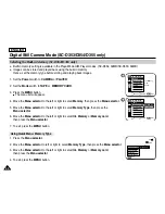 Preview for 94 page of Samsung SC D353 - MiniDV Camcorder w/20x Optical Zoom Owner'S Instruction Book