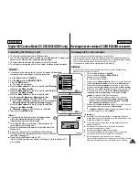 Предварительный просмотр 101 страницы Samsung SC- D354 Owner'S Instruction Manual