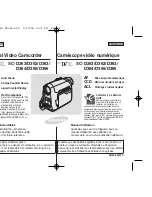 Samsung SC D363 - MiniDV Camcorder With 30x Optical Zoom Owner'S Instruction Book preview