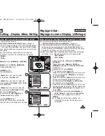 Предварительный просмотр 35 страницы Samsung SC D363 - MiniDV Camcorder With 30x Optical Zoom Owner'S Instruction Book