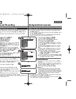 Предварительный просмотр 53 страницы Samsung SC D363 - MiniDV Camcorder With 30x Optical Zoom Owner'S Instruction Book