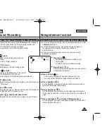 Предварительный просмотр 55 страницы Samsung SC D363 - MiniDV Camcorder With 30x Optical Zoom Owner'S Instruction Book
