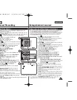 Предварительный просмотр 57 страницы Samsung SC D363 - MiniDV Camcorder With 30x Optical Zoom Owner'S Instruction Book
