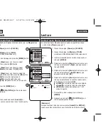 Предварительный просмотр 69 страницы Samsung SC D363 - MiniDV Camcorder With 30x Optical Zoom Owner'S Instruction Book