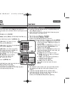 Предварительный просмотр 72 страницы Samsung SC D363 - MiniDV Camcorder With 30x Optical Zoom Owner'S Instruction Book