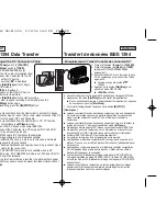 Предварительный просмотр 94 страницы Samsung SC D363 - MiniDV Camcorder With 30x Optical Zoom Owner'S Instruction Book