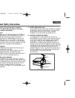 Предварительный просмотр 3 страницы Samsung SC-D363 Owner'S Instruction Book