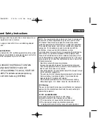 Предварительный просмотр 5 страницы Samsung SC-D363 Owner'S Instruction Book