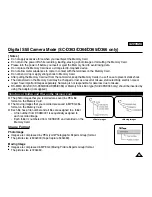 Предварительный просмотр 73 страницы Samsung SC-D363 Owner'S Instruction Book