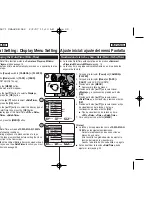 Preview for 30 page of Samsung SC- D375(H) Owner'S Instruction Manual