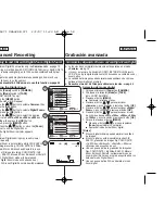 Preview for 58 page of Samsung SC- D375(H) Owner'S Instruction Manual