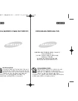 Preview for 110 page of Samsung SC- D375(H) Owner'S Instruction Manual