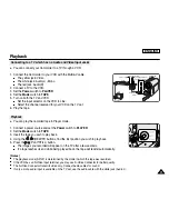 Предварительный просмотр 75 страницы Samsung SC D453 - MiniDV Camcorder w/10x Optical Zoom Owner'S Instruction Book