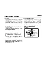 Предварительный просмотр 3 страницы Samsung SC-D6040 Owner'S Instruction Book