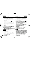 Предварительный просмотр 61 страницы Samsung SC-D93 Owner'S Instruction Book