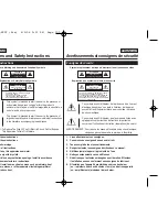 Предварительный просмотр 2 страницы Samsung SC-D963 Owner'S Instruction Manual