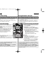 Предварительный просмотр 42 страницы Samsung SC-D963 Owner'S Instruction Manual