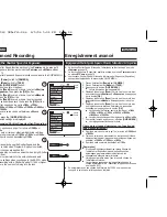 Предварительный просмотр 52 страницы Samsung SC-D963 Owner'S Instruction Manual