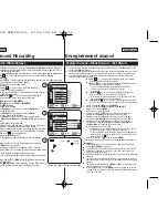 Предварительный просмотр 56 страницы Samsung SC-D963 Owner'S Instruction Manual