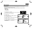 Предварительный просмотр 36 страницы Samsung SC-D99 Owner'S Instruction Book