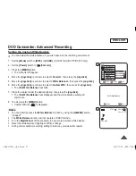 Предварительный просмотр 57 страницы Samsung SC DC173U - Camcorder - 680 KP Owner'S Instruction Book